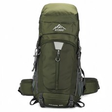 XIYAHU 60L 登山背包 戶外登山旅行, 軍綠色, 1個