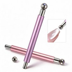 둥근 구슬 네일 아트 자석 강력 네일 자석 세트, 라벤더퍼플, 1개