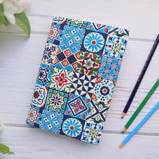 花磚 書衣 書套 可調式 布書衣 A6 A5 B6 50K 25K 32K 20K 16K 媽媽手冊, 1個