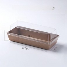 200개 샌드위치 빵 대량 디저트 포장 박스 케이크 롤 푸딩, 1개, 100