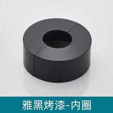 桃園出貨 水龍頭開口遮擋 洞口堵蓋水龍頭遮蓋 免拆卸伸縮遮丑蓋 裝飾蓋加大加高水龍頭淋浴花灑管道堵蓋遮擋孔蓋 裝飾蓋, 1個, 雅黑--【內圈】