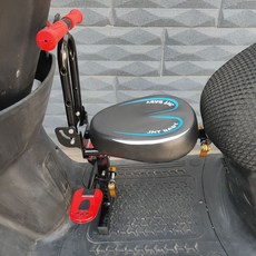 機車兒童座椅 兒童機車座椅 電動摩託車座椅 前置寶寶安全座椅 折疊加厚, 藍色哈雷折疊扶手腳踏