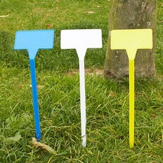 다스몰 화분 이름표 텃밭 화단 이름표 팻말 가든픽 30cm, 화이트, 20개