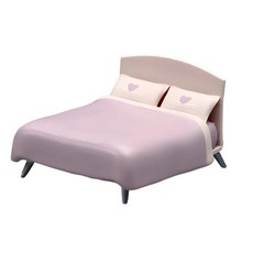 1/64 룸 레이아웃 및 디오라마 디스플레이와 호환되는 가구 액센트, 사이즈 이미지 참고, 1개, 더블 베드