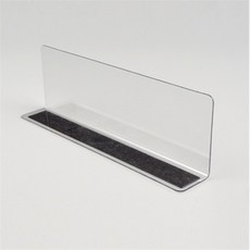 제이마켓 L형 투명 칸막이 20x6cm 1P 자석형 진열대칸막이