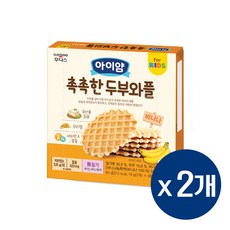 아이얌 촉촉한 두부와플 바나나 64g, 바나나맛, 2개