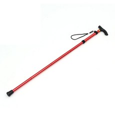 4단지팡이 레드 노인지팡이 접이식 보행 보조 71498EA 1(ea), 1개