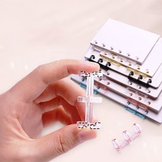 새로 플라스틱 3공 루즈링, 5개, 블랙