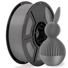 이상후 3D 프린터 PETG 필라멘트 반투명 1.75MM 고광 투과 프린팅 필라멘트 인쇄 속도 30-600MM/S 깔끔하게 감긴 옐로우 그린 그라디언트 1KG, Pla Silver