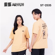 스펙트럼 아울렛 ST-2535 데일리 코튼 반팔티 배드민턴 피클볼 탁구 스포츠웨어