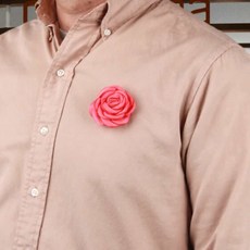 살림냥냥 꽃 코사지 코랄핑크 6cm 플라워코사지