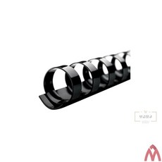 5보급창고 제본 플라스틱링 6mm 25개입 검정 제본기링