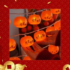 新年大吉大利LED燈籠燈串, 1個