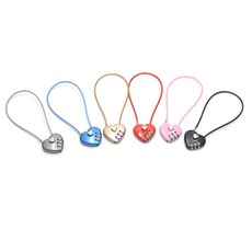 H스토어 하트모양 다이얼 와이어 자물쇠 30cm 비밀번호 캐비닛 락커 잠금 다이얼, 1개