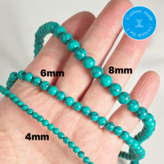 특A급 터콰이즈 그린 컬러 터키석 원석 팔찌만들기 재료 1줄