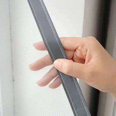 사용자 정의 가능한 실내 스크린 보이지 않는 자기 접착 방지 모기 모래 창 그물 간단한 벨크로 맞춤형 모기 그물, w100 x h150cm, gray