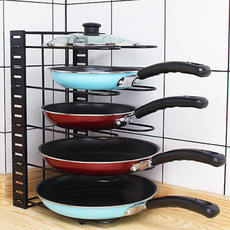 키밍 주방 후라이팬 거치대 냄비 정리대 받침대, 1개