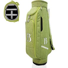 L&B 5방향 골프 카트 백 방수 지퍼 손잡이와 비가 있는 남성 및 여성용 가방 구경 21.6cm8.5인치 452335, 초록 452335