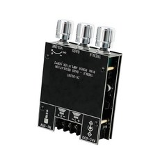 JR-502MT 2.0 듀얼 채널 앰프 보드 카 블루투스 5.0 파워 50W+50W 하이파이 스테레오 고음 및 저음 조절 모듈 DIY 스피커용 DC12-24V 모듈., JR-502MT-Amplifier