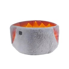 電熱暖腰帶 三檔調節發熱護腰 USB加熱腰部熱敷帶 暖宮帶 男女適用, 1個, 深灰【法蘭絨+暖手暖腰+三擋調節】禮盒裝