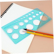 원형 템플릿 제도 용품 20cm 학생 사무 디자인 그리기 도구 학교 미술 제작, 1개, 상세페이지 참조