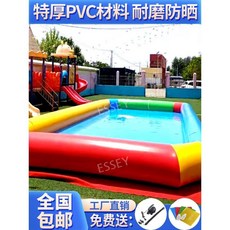 대형 에어수영장 물놀이 펜션 워터파크 옥상 풀장 간이수영장, (4x6)두꺼운24플랫풀높이60cm, 1개