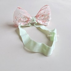 Sweet Twins 寶寶髮帶 蝴蝶結 小碎花 彈力髮帶