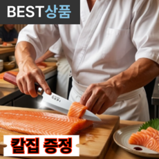네이든 명장 사시미 부엌 고급 일식 회칼 + 칼집, 1개, Red