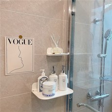 折疊收納架/床頭置物架/摺疊桌子/收纳神器/塑膠層板/宿舍收納/收納層板/摺疊桌子/浴室收納/廁所收納/布置/房間收納, 白色, 1