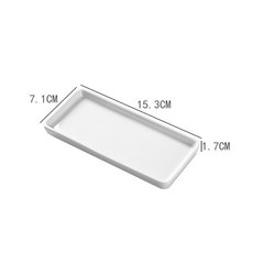 도자기 플레이트 접시 물감 안료 한국화 서예 수채화, 1개, 직사각형 15.3x7.1cm, 기본 색상