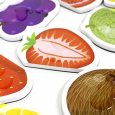 판다디자인몰 자석퍼즐 과일P063 두조각자석퍼즐 유아퍼즐 자석놀이교구 아기자석퍼즐 자석교구