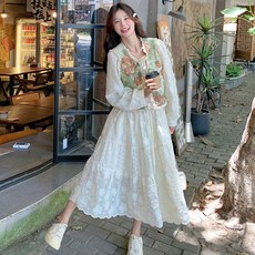 여성 봄 원피스 세트 러블리 레이스 원피스 + 베스트 투피스 프렌치 여자 투피스 세트 YXF