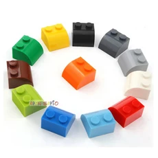 20 개/몫 DIY 블록 빌딩 벽돌 Radian 1X2 교육 조립 건설 완구 어린이를위한 크기 호환 브랜드, 13 Mixed Color 20pcs