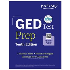(外文書)GED Test Prep Tenth Edition (2026): Includes a Diagnostic Pretest 2 Full Length... Paperback, Kaplan Publishing, English