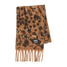 빔바이롤라 프린지 애니멀 프린트 스카프