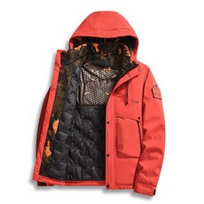 戶外情侶款防水防風登山棉襖夾克 男女雙層保暖短款棉服外套