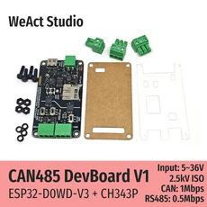 WeAct CAN485 개발 보드 ESP32 D0WD V3 CH343P 5 36V 2.5kV 절연 1Mbps, 01 ESP32 CAN485
