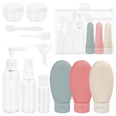 실리콘 빈 여행용 병 BPA 자유여행용기 12개, 색깔