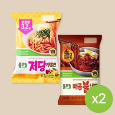 풀무원 저당 생쫄면 2개+매콤 불냉면 2개 (총 4개), 1.726kg