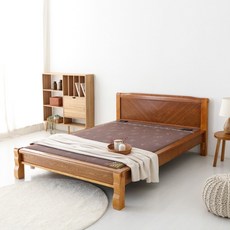 마켓비 ONDOR 춘천옥세라믹 돌침대 퀸 보료 온도조절 부모님 생신 어버이날 선물 건강, 보료＋1305Q 침대 프레임 구입, 상세페이지 참조