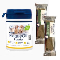 플라그오프 파우더 강아지 고양이겸용(덴탈케어본 싱글 혼합야채 (36.9g) 2p 증정), 40g, 1개