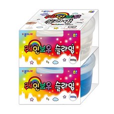 종이나라 레인보우 슬라임, 투명, 300g, 1개
