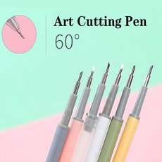 아트 절단 도구 3 머리 DIY 공예 절단 Kinfe 360 스테인레스 스틸 회전 블레이드 커터 종이 나이프 액세서리, 1pc random, 1개