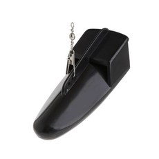 다이빙 보드 낚시 트롤링 조절 가능한 무게 인공 미끼 바다 다이버 플레이트, 검은색