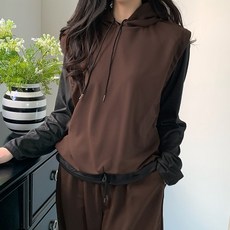 드마엘 1+1+1 베스티 후드조끼 팬츠 긴팔티 쓰리피스 세트