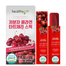 저분자 콜라겐 타트체리 젤리 스틱 타트 체리 피쉬콜라겐 펩타이드 부모님 선물 15포, 1개, 300g