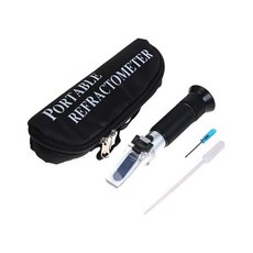 자동 온도 보정 굴절계(°F 단위 시스템 포함), Black, 1개