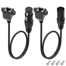 XMSJSIY XLR to RJ45 Adapter Cable DMX 5 Pin Male Female Network Ethernet Connector Extension Compa, XMSJSIY XLR to RJ45 Adapter Ca