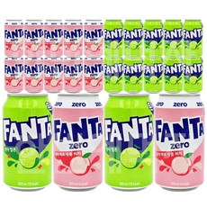 환타 제로 상큼피치 + 환타 멜론 + 믹스커피, 24개, 350ml