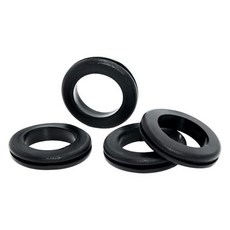 LARME 58Pcs 배선용 고무 그로멧 6사이즈 58 1316 78 1 112 드릴홀 키트 자동차용 고무홀 플러그 블랙, 2"